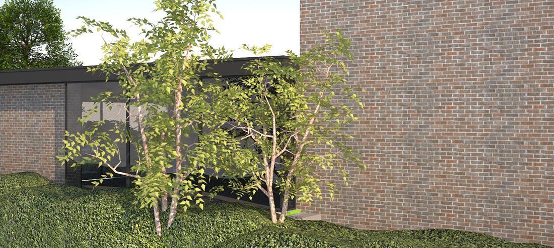 gingko gardens 3d schets